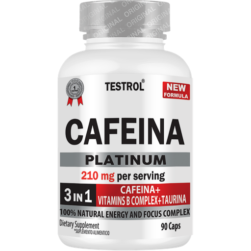 Testrol - Cafeína Platinum 90 Caps.