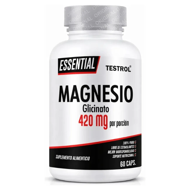 [8Z-E26A-T6F2] Glicinato de Magnesio Essential (Capsulas, 60)
