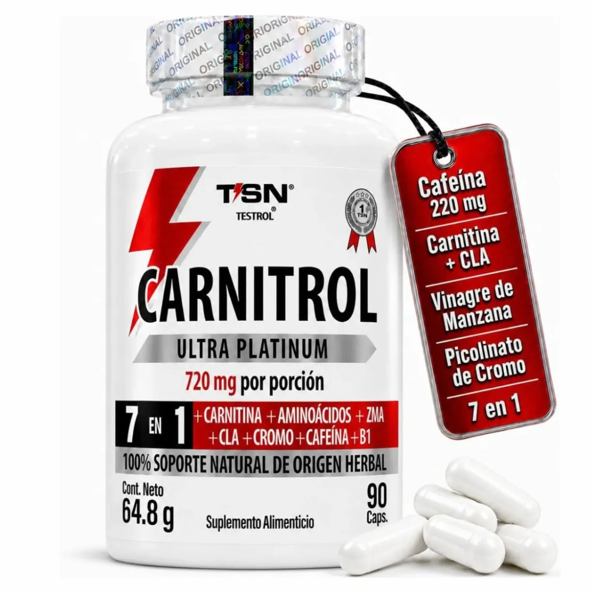 [CARULC90CXTSN] CARNITROL ULTRA PLATINUM (90 Capsulas)
